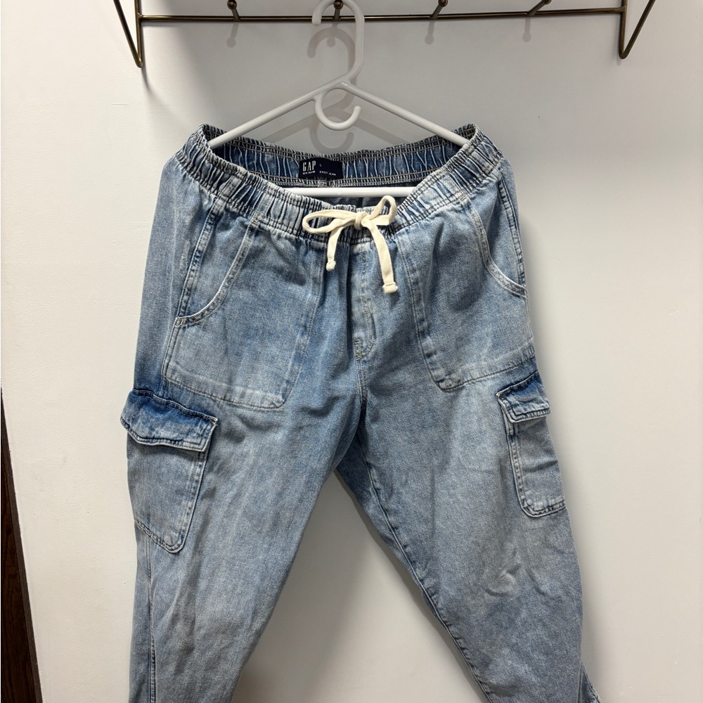 GAP Women's Light Cargo Denim Jeans